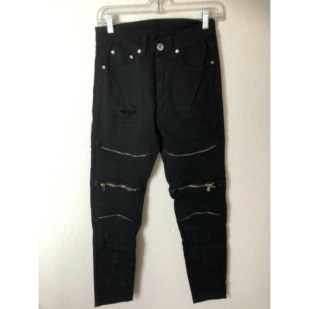 OBT Big Boy's Ripped Skinny Destroyed Stretch Slim